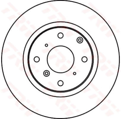 Jeu de (2) disques de frein TRW DF2573