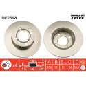 Jeu de disques de frein TRW DF2598
