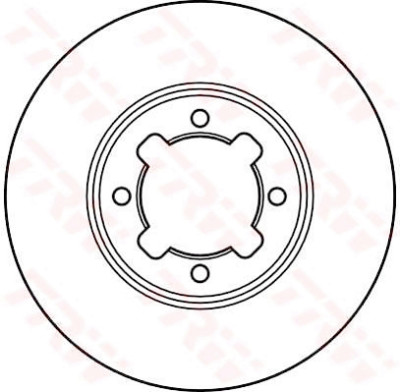 Jeu de (2) disques de frein TRW DF2618