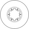Jeu de disques de frein TRW DF2625