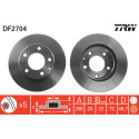 Jeu de disques de frein TRW DF2704