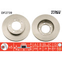 Jeu de disques de frein TRW DF2739