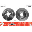 Jeu de disques de frein TRW DF2781