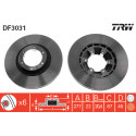 Jeu de disques de frein TRW DF3031