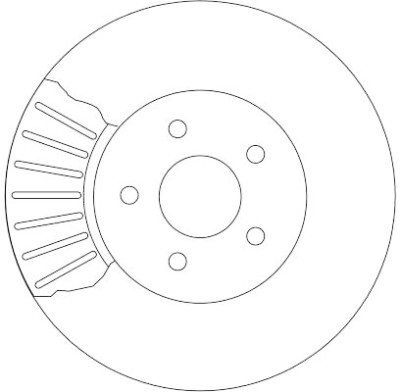 Jeu de (2) disques de frein TRW DF4147