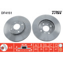 Jeu de disques de frein TRW DF4151