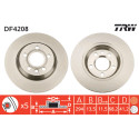 Jeu de disques de frein TRW DF4208