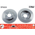 Jeu de disques de frein TRW DF4224
