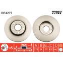 Jeu de disques de frein TRW DF4277
