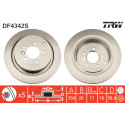 Jeu de disques de frein TRW DF4342S