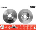 Jeu de disques de frein TRW DF4344