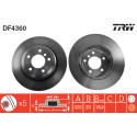Jeu de disques de frein TRW DF4360