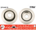 Jeu de disques de frein TRW DF4461S