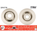 Jeu de disques de frein TRW DF4776