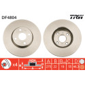 Jeu de 2 disques de frein TRW DF4804