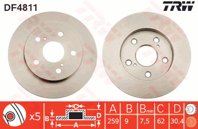 Jeu de disques de frein