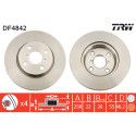 Jeu de disques de frein TRW DF4842