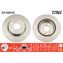 Jeu de disques de frein TRW DF4864S