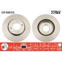 Jeu de disques de frein TRW DF4865S