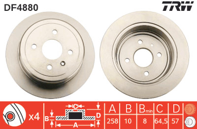 Jeu de disques de frein