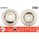 Jeu de 2 disques de frein TRW DF4915