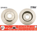 Jeu de disques de frein TRW DF4933