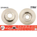 Jeu de disques de frein TRW DF4992S