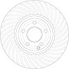 Jeu de disques de frein TRW DF6195S
