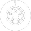 Jeu de disques de frein TRW DF6223S