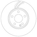 Jeu de disques de frein TRW DF6591