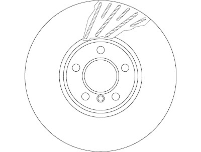 Disque de frein TRW DF6611S
