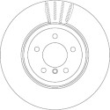 Jeu de disques de frein TRW DF6625S