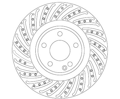Disque de frein TRW DF6633S