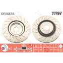 Jeu de disques de frein TRW DF6687S