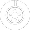 Jeu de disques de frein TRW DF6689