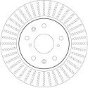 Jeu de disques de frein TRW DF7398
