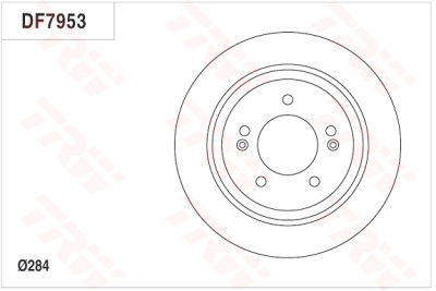 Jeu de (2) disques de frein TRW DF7953