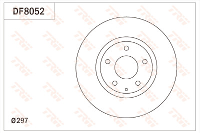 Jeu de (2) disques de frein TRW DF8052