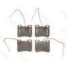 Jeu de 4 plaquettes de frein COTEC TRW GDB1031