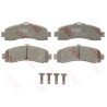 Jeu de 4 plaquettes de frein COTEC TRW GDB1059