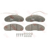 Jeu de 4 plaquettes de frein COTEC TRW GDB1077