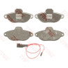 Jeu de 4 plaquettes de frein COTEC TRW GDB1115