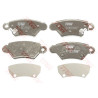 Jeu de 4 plaquettes de frein COTEC TRW GDB1352