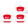Jeu de 4 plaquettes de frein DTEC COTEC TRW GDB1403DTE