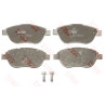 Jeu de 4 plaquettes de frein COTEC TRW GDB1464