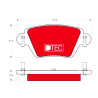 Jeu de 4 plaquettes de frein DTEC COTEC TRW GDB1525DTE