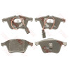 Jeu de 4 plaquettes de frein COTEC TRW GDB1528