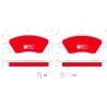 Jeu de 4 plaquettes de frein DTEC COTEC TRW GDB1570DTE