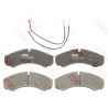 Jeu de 4 plaquettes de frein COTEC TRW GDB1609