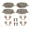 Jeu de 4 plaquettes de frein COTEC TRW GDB1649